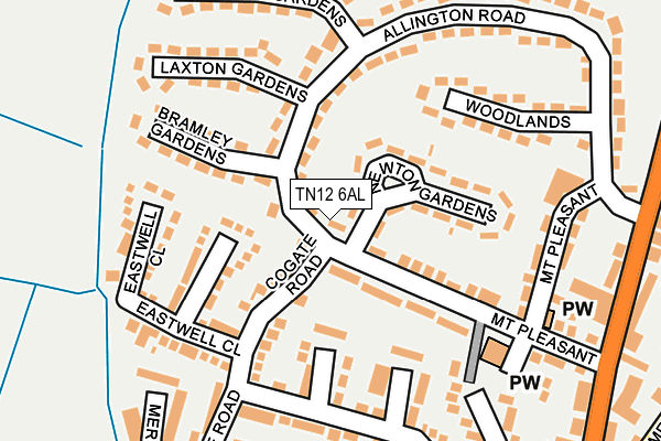 TN12 6AL map - OS OpenMap – Local (Ordnance Survey) TN12 6AL map - OS OpenMap – Local (Ordnance Survey)