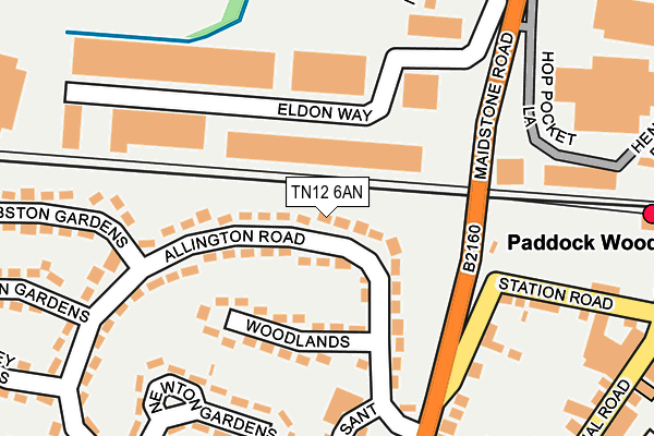 TN12 6AN map - OS OpenMap – Local (Ordnance Survey) TN12 6AN map - OS OpenMap – Local (Ordnance Survey)