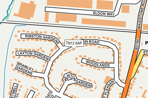 TN12 6AP map - OS OpenMap – Local (Ordnance Survey) TN12 6AP map - OS OpenMap – Local (Ordnance Survey)