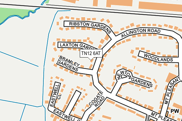 TN12 6AT map - OS OpenMap – Local (Ordnance Survey) TN12 6AT map - OS OpenMap – Local (Ordnance Survey)
