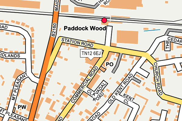 TN12 6EJ map - OS OpenMap – Local (Ordnance Survey) TN12 6EJ map - OS OpenMap – Local (Ordnance Survey)
