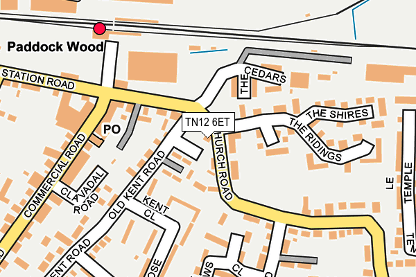 TN12 6ET map - OS OpenMap – Local (Ordnance Survey) TN12 6ET map - OS OpenMap – Local (Ordnance Survey)