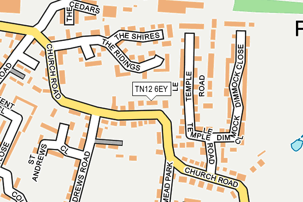 TN12 6EY map - OS OpenMap – Local (Ordnance Survey) TN12 6EY map - OS OpenMap – Local (Ordnance Survey)