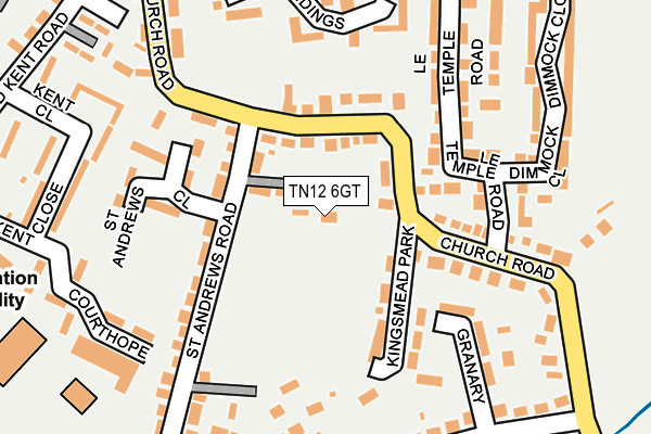 TN12 6GT map - OS OpenMap – Local (Ordnance Survey) TN12 6GT map - OS OpenMap – Local (Ordnance Survey)