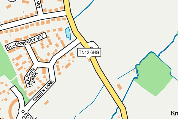 TN12 6HG map - OS OpenMap – Local (Ordnance Survey) TN12 6HG map - OS OpenMap – Local (Ordnance Survey)