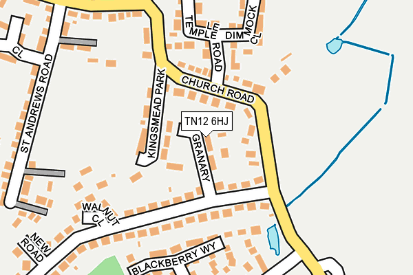 TN12 6HJ map - OS OpenMap – Local (Ordnance Survey) TN12 6HJ map - OS OpenMap – Local (Ordnance Survey)