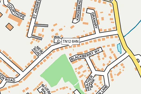 TN12 6HN map - OS OpenMap – Local (Ordnance Survey) TN12 6HN map - OS OpenMap – Local (Ordnance Survey)
