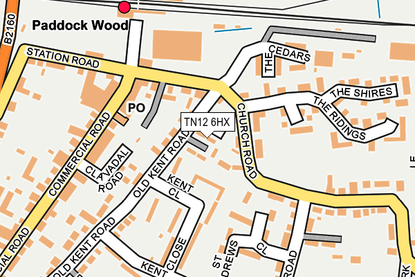TN12 6HX map - OS OpenMap – Local (Ordnance Survey) TN12 6HX map - OS OpenMap – Local (Ordnance Survey)