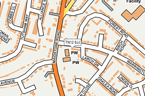 TN12 6JJ map - OS OpenMap – Local (Ordnance Survey) TN12 6JJ map - OS OpenMap – Local (Ordnance Survey)