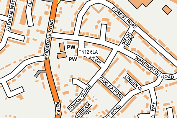TN12 6LA map - OS OpenMap – Local (Ordnance Survey) TN12 6LA map - OS OpenMap – Local (Ordnance Survey)
