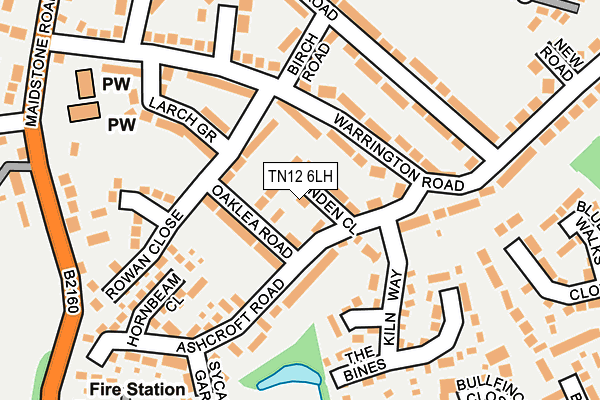 TN12 6LH map - OS OpenMap – Local (Ordnance Survey) TN12 6LH map - OS OpenMap – Local (Ordnance Survey)