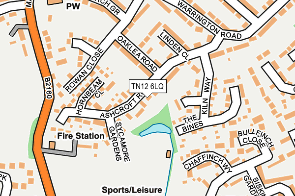 TN12 6LQ map - OS OpenMap – Local (Ordnance Survey) TN12 6LQ map - OS OpenMap – Local (Ordnance Survey)