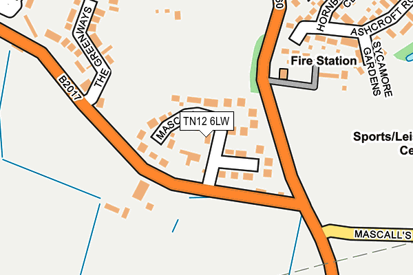 TN12 6LW map - OS OpenMap – Local (Ordnance Survey) TN12 6LW map - OS OpenMap – Local (Ordnance Survey)