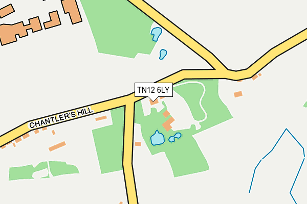 TN12 6LY map - OS OpenMap – Local (Ordnance Survey) TN12 6LY map - OS OpenMap – Local (Ordnance Survey)