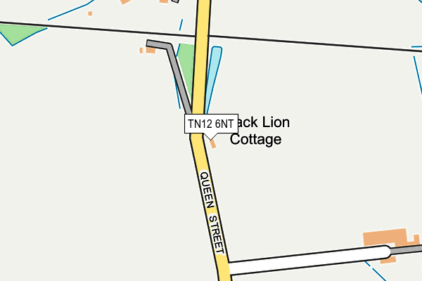 TN12 6NT map - OS OpenMap – Local (Ordnance Survey) TN12 6NT map - OS OpenMap – Local (Ordnance Survey)