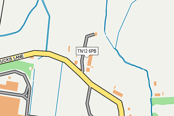 TN12 6PB map - OS OpenMap – Local (Ordnance Survey) TN12 6PB map - OS OpenMap – Local (Ordnance Survey)