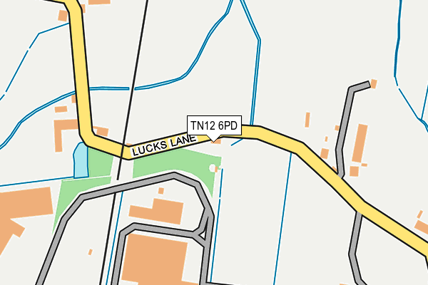 TN12 6PD map - OS OpenMap – Local (Ordnance Survey) TN12 6PD map - OS OpenMap – Local (Ordnance Survey)