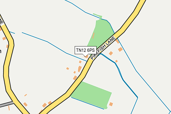 TN12 6PS map - OS OpenMap – Local (Ordnance Survey) TN12 6PS map - OS OpenMap – Local (Ordnance Survey)