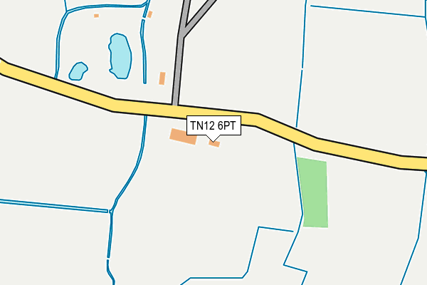 TN12 6PT map - OS OpenMap – Local (Ordnance Survey) TN12 6PT map - OS OpenMap – Local (Ordnance Survey)