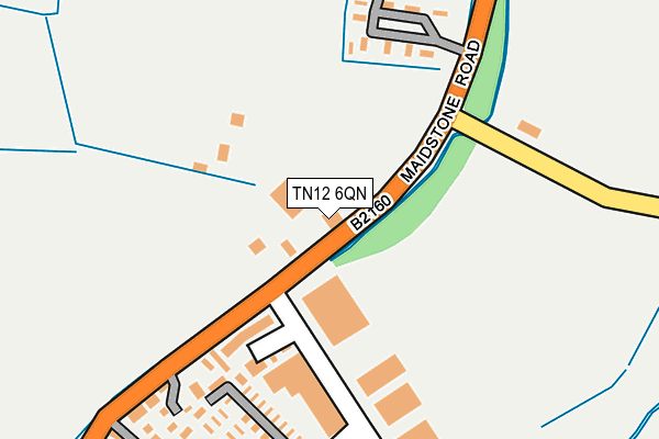 TN12 6QN map - OS OpenMap – Local (Ordnance Survey) TN12 6QN map - OS OpenMap – Local (Ordnance Survey)