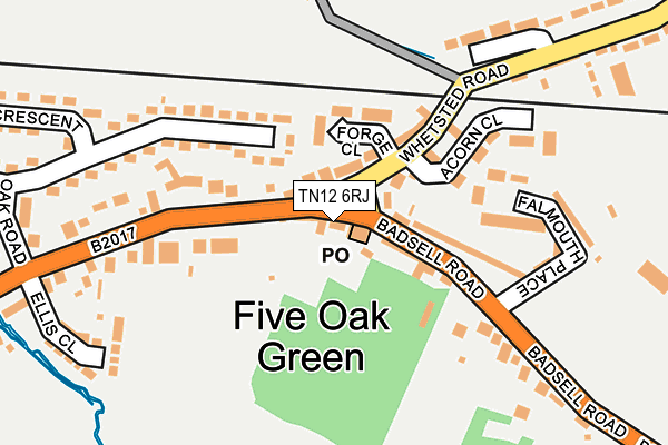 TN12 6RJ map - OS OpenMap – Local (Ordnance Survey) TN12 6RJ map - OS OpenMap – Local (Ordnance Survey)