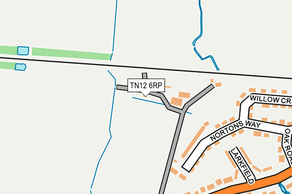 TN12 6RP map - OS OpenMap – Local (Ordnance Survey) TN12 6RP map - OS OpenMap – Local (Ordnance Survey)
