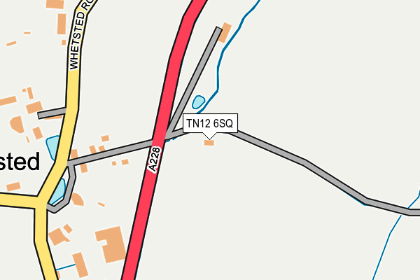 TN12 6SQ map - OS OpenMap – Local (Ordnance Survey) TN12 6SQ map - OS OpenMap – Local (Ordnance Survey)