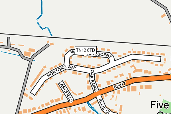 TN12 6TD map - OS OpenMap – Local (Ordnance Survey) TN12 6TD map - OS OpenMap – Local (Ordnance Survey)