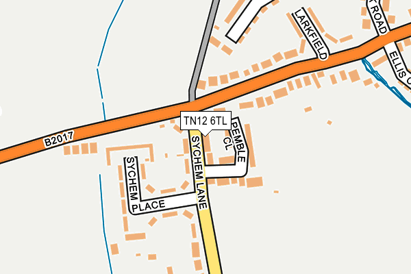 TN12 6TL map - OS OpenMap – Local (Ordnance Survey) TN12 6TL map - OS OpenMap – Local (Ordnance Survey)