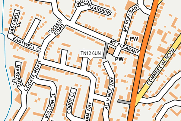 TN12 6UN map - OS OpenMap – Local (Ordnance Survey) TN12 6UN map - OS OpenMap – Local (Ordnance Survey)
