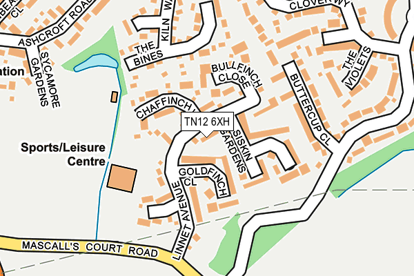 TN12 6XH map - OS OpenMap – Local (Ordnance Survey)