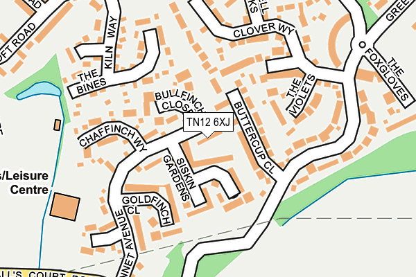 TN12 6XJ map - OS OpenMap – Local (Ordnance Survey) TN12 6XJ map - OS OpenMap – Local (Ordnance Survey)