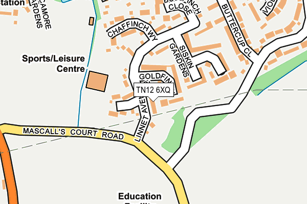 TN12 6XQ map - OS OpenMap – Local (Ordnance Survey) TN12 6XQ map - OS OpenMap – Local (Ordnance Survey)