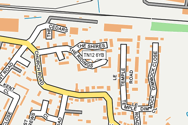 TN12 6YB map - OS OpenMap – Local (Ordnance Survey) TN12 6YB map - OS OpenMap – Local (Ordnance Survey)