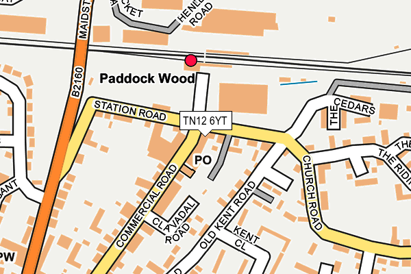 TN12 6YT map - OS OpenMap – Local (Ordnance Survey) TN12 6YT map - OS OpenMap – Local (Ordnance Survey)