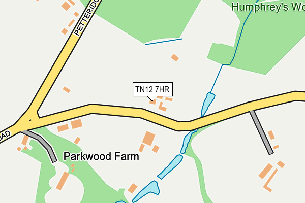 TN12 7HR map - OS OpenMap – Local (Ordnance Survey) TN12 7HR map - OS OpenMap – Local (Ordnance Survey)