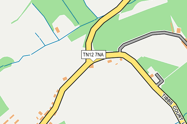 TN12 7NA map - OS OpenMap – Local (Ordnance Survey) TN12 7NA map - OS OpenMap – Local (Ordnance Survey)
