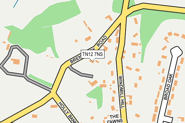 TN12 7NS map - OS OpenMap – Local (Ordnance Survey) TN12 7NS map - OS OpenMap – Local (Ordnance Survey)