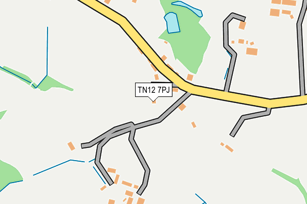 TN12 7PJ map - OS OpenMap – Local (Ordnance Survey) TN12 7PJ map - OS OpenMap – Local (Ordnance Survey)