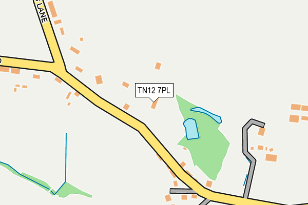 TN12 7PL map - OS OpenMap – Local (Ordnance Survey) TN12 7PL map - OS OpenMap – Local (Ordnance Survey)