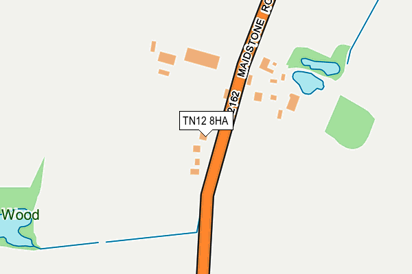 TN12 8HA map - OS OpenMap – Local (Ordnance Survey) TN12 8HA map - OS OpenMap – Local (Ordnance Survey)