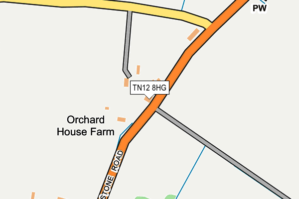 TN12 8HG map - OS OpenMap – Local (Ordnance Survey) TN12 8HG map - OS OpenMap – Local (Ordnance Survey)