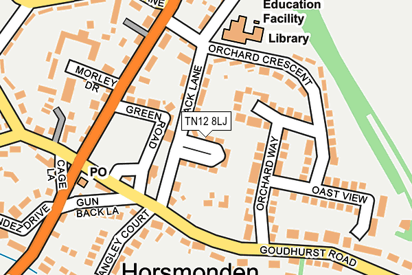 TN12 8LJ map - OS OpenMap – Local (Ordnance Survey) TN12 8LJ map - OS OpenMap – Local (Ordnance Survey)