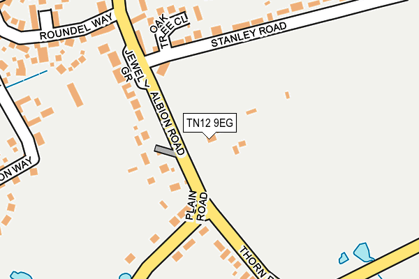 TN12 9EG map - OS OpenMap – Local (Ordnance Survey) TN12 9EG map - OS OpenMap – Local (Ordnance Survey)