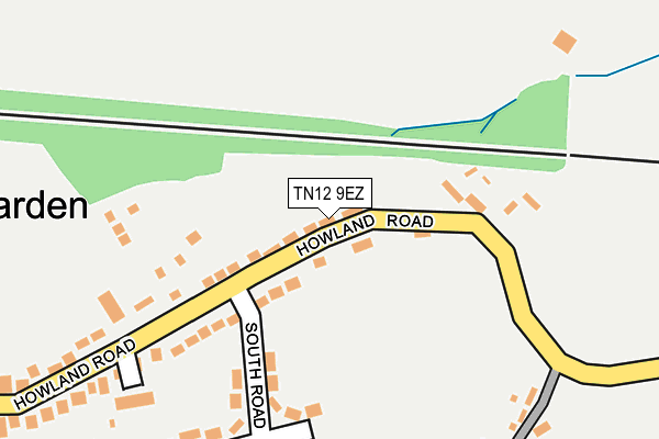TN12 9EZ map - OS OpenMap – Local (Ordnance Survey) TN12 9EZ map - OS OpenMap – Local (Ordnance Survey)