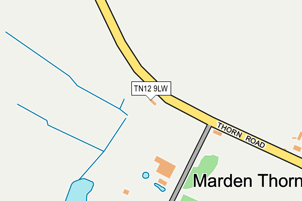 TN12 9LW map - OS OpenMap – Local (Ordnance Survey) TN12 9LW map - OS OpenMap – Local (Ordnance Survey)