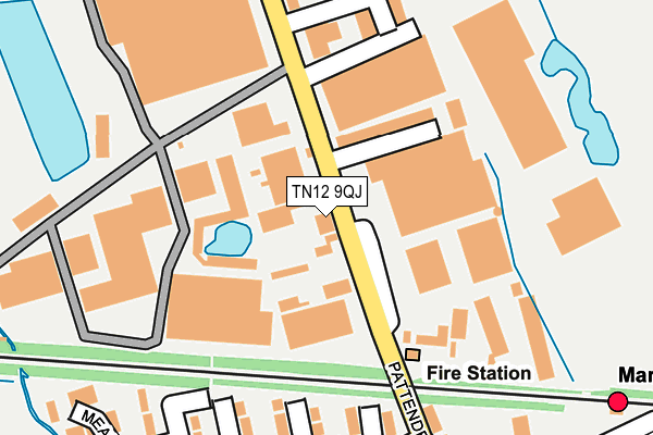 TN12 9QJ map - OS OpenMap – Local (Ordnance Survey) TN12 9QJ map - OS OpenMap – Local (Ordnance Survey)