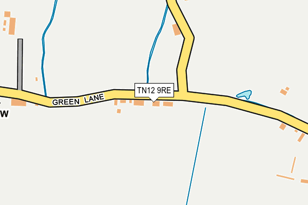 TN12 9RE map - OS OpenMap – Local (Ordnance Survey) TN12 9RE map - OS OpenMap – Local (Ordnance Survey)