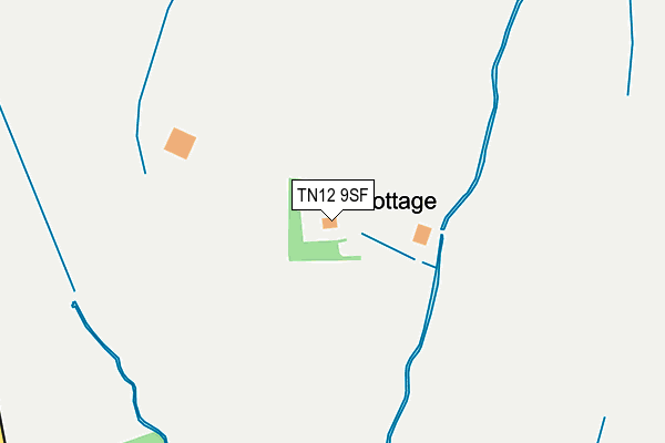 TN12 9SF map - OS OpenMap – Local (Ordnance Survey) TN12 9SF map - OS OpenMap – Local (Ordnance Survey)