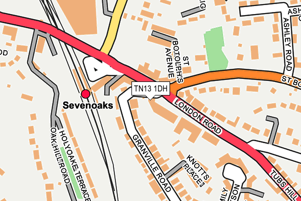TN13 1DH map - OS OpenMap – Local (Ordnance Survey) TN13 1DH map - OS OpenMap – Local (Ordnance Survey)